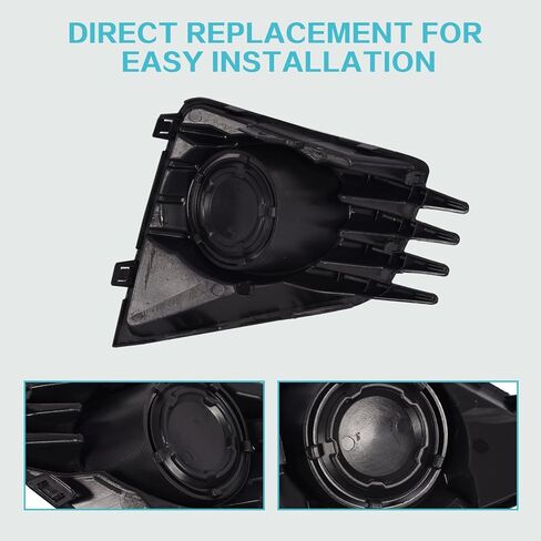 Fog Light Cover Trim Compatible with 2021-2024 Mitsubishi Mirage/Mirage G4 Edition/ES/LE Fog Light Bezel Front Fog Lamp Cover Left Side Black MI1039128 6400J656 MI1038128 6400J655 (Left) in Saudi Arabia
