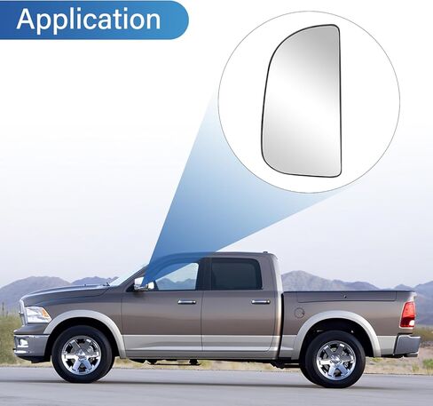 68067731AA Driver Left Side Lower Mirror Glass, Compatible with Dodge Ram 1500 2500 3500 4500 5500 2010-2020 Right Pass Convex Lower Mirror Glass in Saudi Arabia