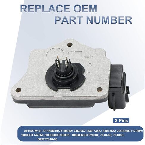 MOSTPLUS Mass Air Flow Sensor Meter MAF AFH55-M10 Compatible for Nissan D21 Pickup 90-96 2.4L in Kuwait