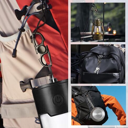 keychain Stress Relief Tool for Adults & Teens with Bottle Opener | Alloy Metal Focus Toy & Portable Key Ring | 3X Life Tungsten Spring & Professional Bearing Black 3-in-1 in Saudi Arabia