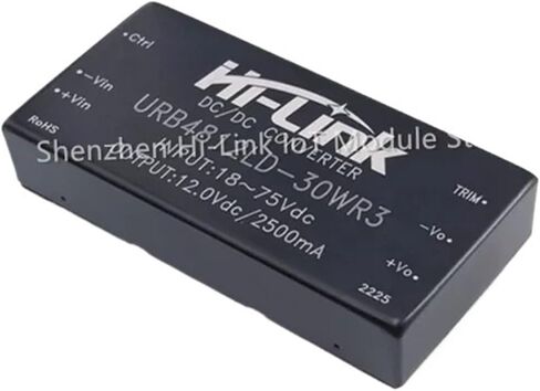 30 واط 12 فولت الناتج تيار مستمر تيار مستمر وحدة إمداد الطاقة 18-75 فولت المدخلات URB4812LD-30WR3 91% كفاءة معزولة الغطاء الذكي in Kuwait