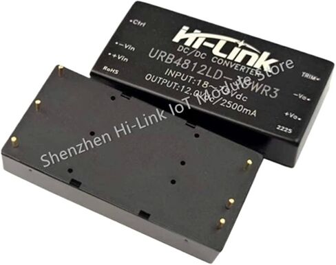 30 واط 12 فولت الناتج تيار مستمر تيار مستمر وحدة إمداد الطاقة 18-75 فولت المدخلات URB4812LD-30WR3 91% كفاءة معزولة الغطاء الذكي in Kuwait