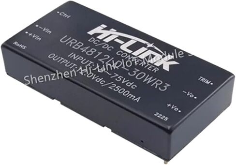 30 واط 12 فولت الناتج تيار مستمر تيار مستمر وحدة إمداد الطاقة 18-75 فولت المدخلات URB4812LD-30WR3 91% كفاءة معزولة الغطاء الذكي in Kuwait