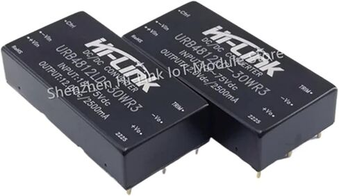 30 واط 12 فولت الناتج تيار مستمر تيار مستمر وحدة إمداد الطاقة 18-75 فولت المدخلات URB4812LD-30WR3 91% كفاءة معزولة الغطاء الذكي in Kuwait