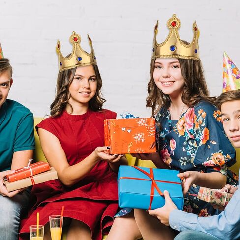 Gold King Crowns Prince Birthday Crown Hat Soft Royal Crown Dress-Up for Birthday Party Halloween Accessories Photo Props in Kuwait