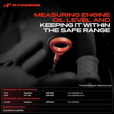 A-Premium Engine Oil Dipstick Compatible with Ford F-150 F150 2018-2020, Expedition 2018-2023 & Lincoln Navigator 2018-2024, Engine Oil Measuring Rod Dip Stick in Saudi Arabia