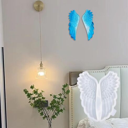 ThFmlva 1 قطعة قالب السيليكون الملاك المهنية أجنحة الملاك قالب راتنج السيليكون DIY بها بنفسك أجنحة المعلقات ، الفن Craftsv in Saudi Arabia