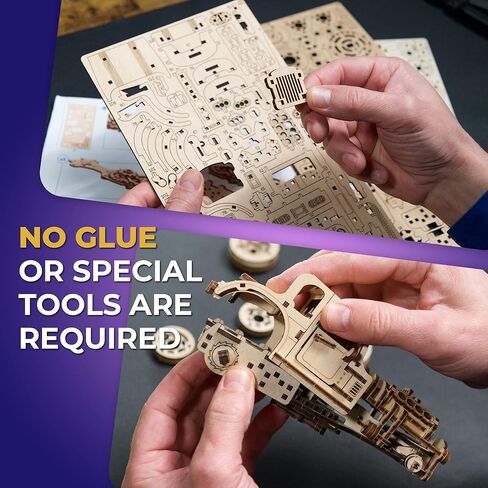 UGEARS Wooden 3D Puzzles for Adults - Pickup Lumberjack Model Car Kits 3D Puzzle Adult Crafts - Wooden Puzzles for Adults Mechanical Truck Puzzle Model Kit - Retro Chevrolet 3100 Inspired - 460 Pcs in Kuwait