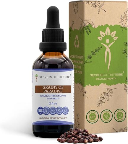 Grains of Paradise Tincture Alcohol-Free Liquid Extract, Grains of Paradise (Aframomum melegueta) Dried Seeds (2 FL OZ) in Saudi Arabia