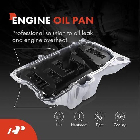 A-Premium Lower Engine Oil Pan Sump with Drain Plug Compatible with Audi Q7 2007-2010 & Volkswagen Touareg 2007-2010, 3.6L, Automatic Transmission in Saudi Arabia