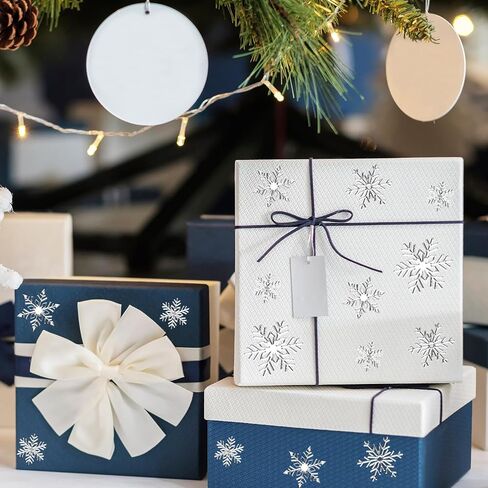 10 Sheets Winter 5D Snowflake Stickers Christmas Clear Silver Snowflake Envelope Seal Stickers Decoration Self Adhesive Label Decals for Xmas Holiday Craft Scrapbook Card Gift, 200Pcs in Saudi Arabia