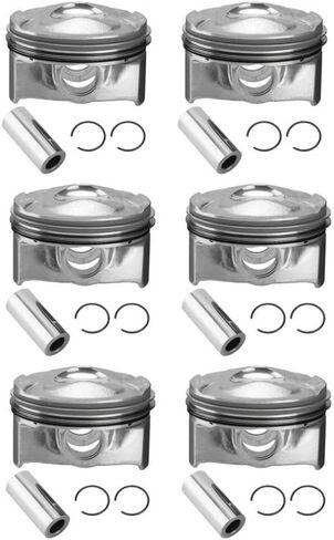 Piston And Rings Set 3.0 L V6 Gas 306PS AJ126 Compatible With XF XJ F-Pace F-Type Discovery 3.0L(0.5) in Saudi Arabia