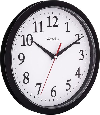 Westclox 10 بوصة (أبيض) 461761 ساعة حائط أساسية in Saudi Arabia
