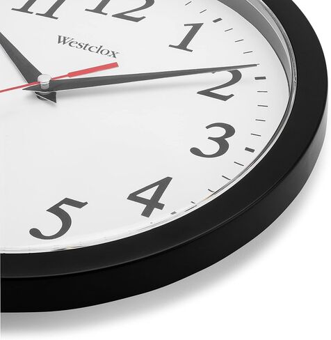 Westclox 10 بوصة (أبيض) 461761 ساعة حائط أساسية in Saudi Arabia