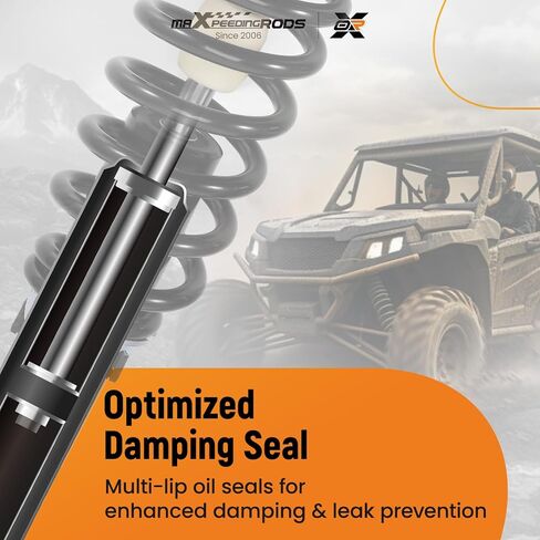 maXpeedingrods 4Pcs Shock for Polaris Ranger XP 900 2014-2019, for Polaris Ranger 570 XP 2015-2016, for Polaris Ranger 1000 2019-2024, 7043755 7043753 Twintube Shock Absorber Struts, Black in Saudi Arabia