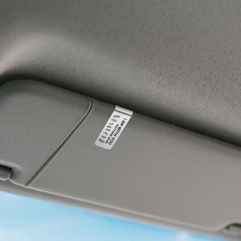 مشبك قناع السيارة من الفولاذ المقاوم للصدأ محفور، سيطلب من ملائكته حمايتك، مشبك صورة قناع مضحك من أجل السفر الآمن، هدية دينية جديدة للسائقين الجدد، إكسسوارات الصور للرجال والنساء in Kuwait