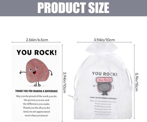 25 Sets Inspirational You Rock Bulk Lapel Pins Christmas Employee Appreciation Gifts Bulk Pocket Hug Smile Resin Stone with You Rock Cards for Team Staff Teacher Employee Appreciation Gifts in Kuwait