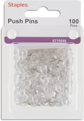 Staples Push Pins Assorted Colors 500/Tub in Kuwait