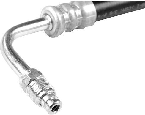 Power Steering Hose - 1PCS Black Synthetic Rubber Power Steering Pressure Line Hose Assembly for Ford Bronco 1980-1989, F-100 1980-1983, F-150 1980-1989, F-200 1986 in Saudi Arabia