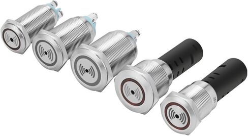 Metal Buzzer 24v12V Intermittent Continuous 16/19/22mm Sound and Light Alarm Flashing with Light(16MM) in Saudi Arabia