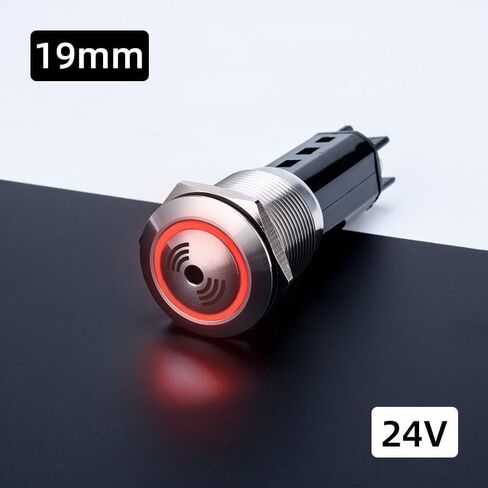 16MM19MM22MM معدن الصوت والضوء إنذار الطنان فلاش متقطع واقية من الانفجار برغي القدم (19MMmetalbuzzerR24V) in Kuwait