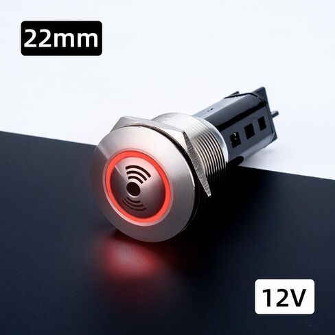 16MM19MM22MM معدن الصوت والضوء إنذار الطنان فلاش متقطع واقية من الانفجار برغي القدم (19MMmetalbuzzerR24V) in Kuwait