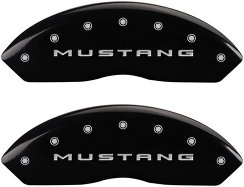 MGP Caliper Covers - Brake Caliper Covers 2015-2023 Ford Mustang - Front and Rear Set - Black in Saudi Arabia