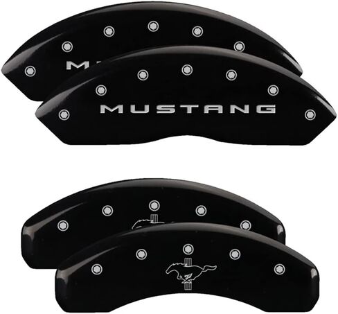 MGP Caliper Covers - Brake Caliper Covers 2015-2023 Ford Mustang - Front and Rear Set - Black in Saudi Arabia
