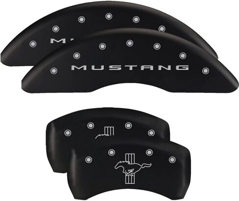 MGP Caliper Covers - Brake Caliper Covers 2015-2023 Ford Mustang - Front and Rear Set - Black in Saudi Arabia