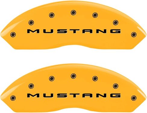 MGP Caliper Covers - Brake Caliper Covers 2015-2023 Ford Mustang - Front and Rear Set - Black in Saudi Arabia