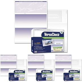 VersaCheck Secure Checks - 500 Blank Business Voucher Checks - Blue Prestige - 500 Sheets Form #1000 - Check on Top in Kuwait