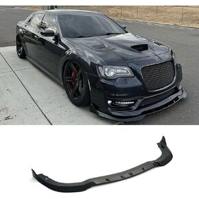 Front Bumper Lip Splitter Spoiler for Chrysler 300 C S SRT 2015-2023 Gloss Black V3 Kit 3PCS in Saudi Arabia