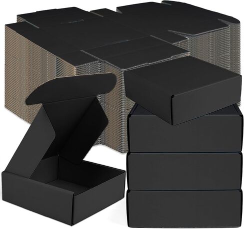 Small Shipping Boxes, 50 Pack Cardboard Box Corrugated Mailer Boxes Small Corrugated Boxes For Shipping Packaging Craft Gifts Giving Products, 6 x 4 x 1.6 Inches (Grass Green) in Saudi Arabia