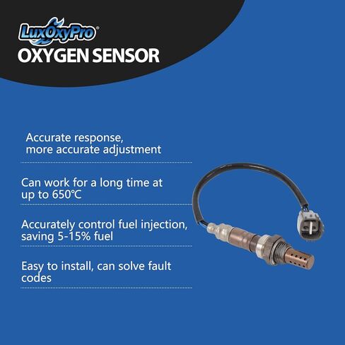 مستشعر الأكسجين O2 المصب لسيارة Toyota 4Runner Sequoia Camry FJ Cruiser Land Cruiser Avalon Solara Tacoma Venza 2003-2016، لسيارة Lexus ES350 GX460 GX470 LX470 LX570 2003-2014، استبدال 234-4260 قطعتان in Kuwait