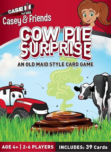 Masterpieces Case IH - Cow Pie Surprise Card Game for Kids - Fun Family Entertainment for Kids and Adults - Educational, Engaging, and Perfect for Game Night, Classroom Activities, Interactive Play in Saudi Arabia