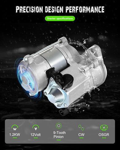 SCITOO Starters Compatible for Toyota 4RUNNER 1984-1993 CELICA 1981-1985 CORONA 1981-1982 PICKUP 1981-1993 2.4L 5FG-18 5FG-33 5FG-35 5FG-38 5FG-40 5FG-45 1988-1994 SND0119 16790 16831 in Saudi Arabia