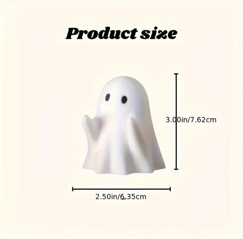 Cute Halloween Ghost Pen Holder, Adorable Pencil Stand for Home Office Desktop Decoration, Halloween Decoration, Holiday Theme, Funny Desk Organizer Accessory in Saudi Arabia