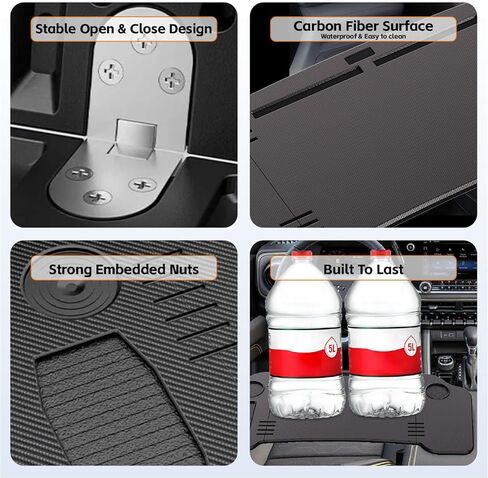2 in 1 Car Desk Steering Wheel Tray, Foldable Car Table Holder for Laptop Eating and Traveling, Upgraded Design in Saudi Arabia