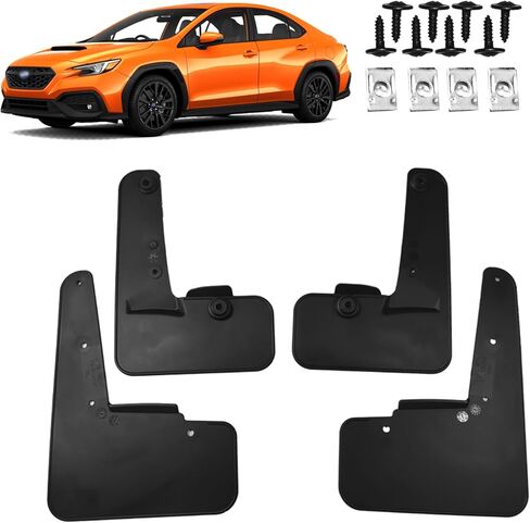 أغطية واقيات الطين مناسبة لملحقات سوبارو WRX لعام 2022 2023 2024 - واقيات رذاذ أمامية وخلفية بدون ملحقات واقيات طين الحفر in Kuwait