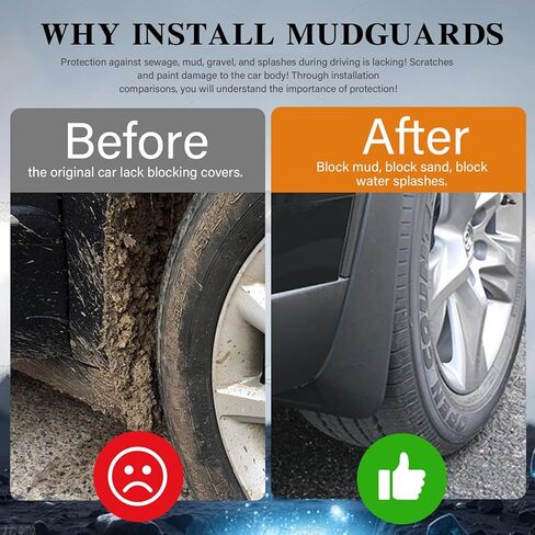 أغطية واقيات الطين مناسبة لملحقات سوبارو WRX لعام 2022 2023 2024 - واقيات رذاذ أمامية وخلفية بدون ملحقات واقيات طين الحفر in Kuwait