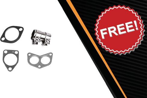 Northeastern Exhaust Front Flex Resonator Muffler Exhaust System Kit compatible with Mitsubishi Outlander 2004-2005 2.4L AWD - Include Sleeve and Gaskets in Saudi Arabia