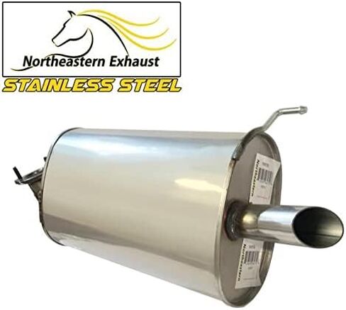 Northeastern Exhaust | Rear Exhaust Muffler with Hangers Bolts compatible with:1998-2002 Honda Accord in Saudi Arabia