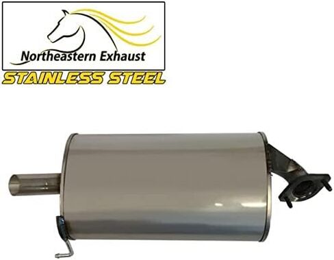 Northeastern Exhaust | Rear Exhaust Muffler with Hangers Bolts compatible with:1998-2002 Honda Accord in Saudi Arabia