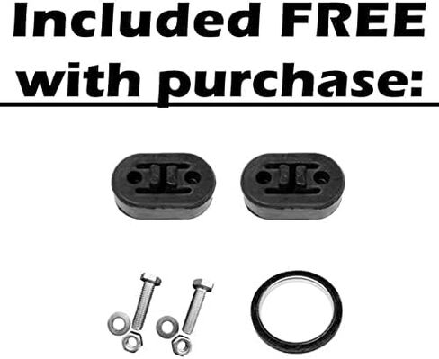 Northeastern Exhaust | Rear Exhaust Muffler with Hangers Bolts compatible with:1998-2002 Honda Accord in Saudi Arabia