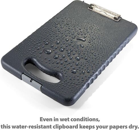 حافظة الكمبيوتر اللوحي Officemate® OIC، مقاس 16 1/10 بوصة ارتفاع × 10 1/5 بوصة عرض × 1 3/10 بوصة عمق، فحمي in Kuwait