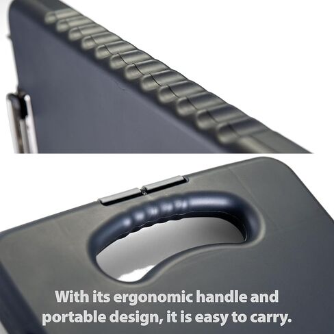 حافظة الكمبيوتر اللوحي Officemate® OIC، مقاس 16 1/10 بوصة ارتفاع × 10 1/5 بوصة عرض × 1 3/10 بوصة عمق، فحمي in Kuwait