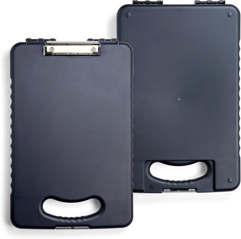 حافظة الكمبيوتر اللوحي Officemate® OIC، مقاس 16 1/10 بوصة ارتفاع × 10 1/5 بوصة عرض × 1 3/10 بوصة عمق، فحمي in Kuwait