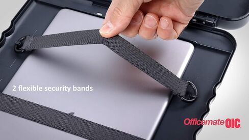 Officemate® OIC Tablet Clipboard Case, 16 1/10"H x 10 1/5"W x 1 3/10"D, Charcoal in Saudi Arabia