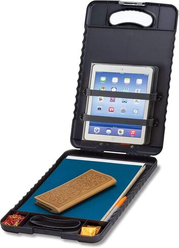 Officemate® OIC Tablet Clipboard Case, 16 1/10"H x 10 1/5"W x 1 3/10"D, Charcoal in Saudi Arabia