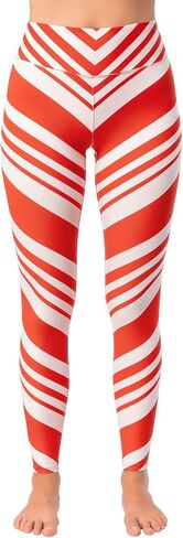 ComfyCamper Christmas Leggings Costume for Kids Girls - Tights Pants Santa Claus Candy Cane in Saudi Arabia